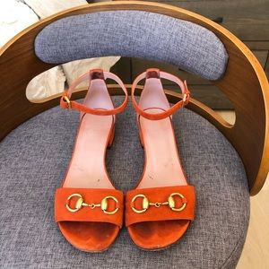 gucci sandals orange
